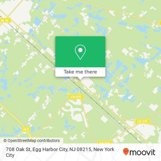 708 Oak St, Egg Harbor City, NJ 08215 map