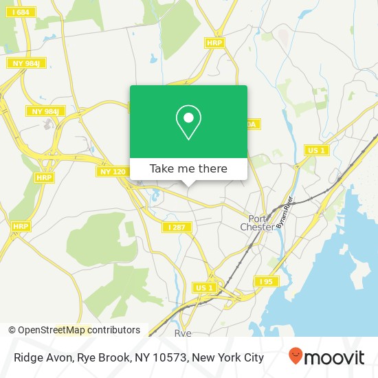 Mapa de Ridge Avon, Rye Brook, NY 10573