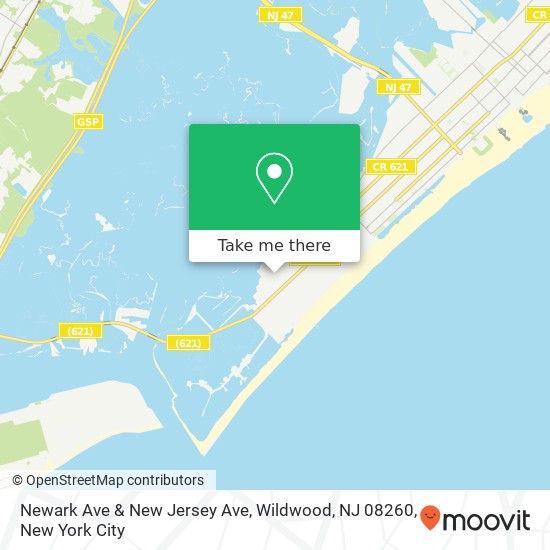 Newark Ave & New Jersey Ave, Wildwood, NJ 08260 map