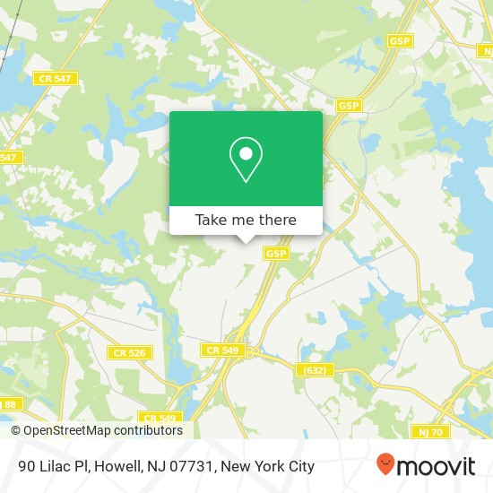 90 Lilac Pl, Howell, NJ 07731 map