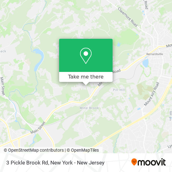 Mapa de 3 Pickle Brook Rd