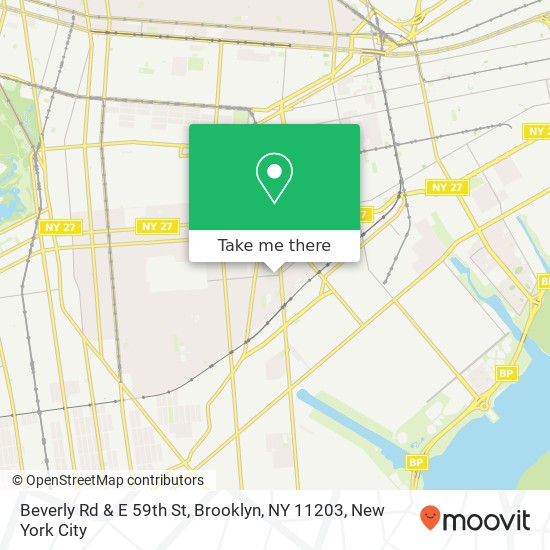 Beverly Rd & E 59th St, Brooklyn, NY 11203 map