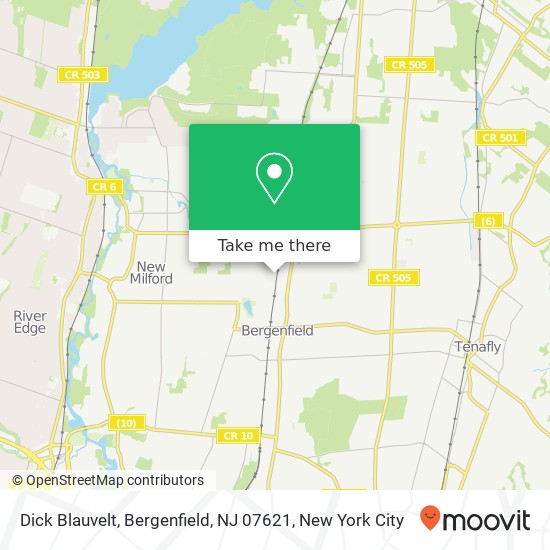 Dick Blauvelt, Bergenfield, NJ 07621 map