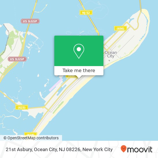 Mapa de 21st Asbury, Ocean City, NJ 08226
