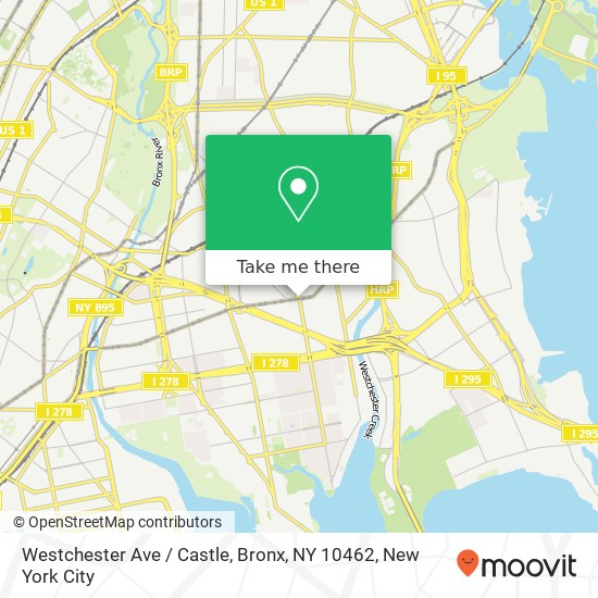 Westchester Ave / Castle, Bronx, NY 10462 map