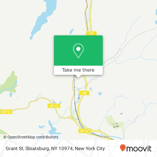 Mapa de Grant St, Sloatsburg, NY 10974