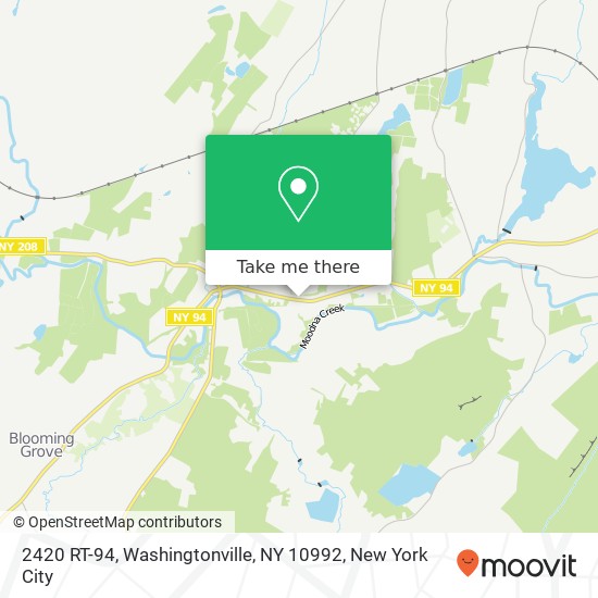 2420 RT-94, Washingtonville, NY 10992 map