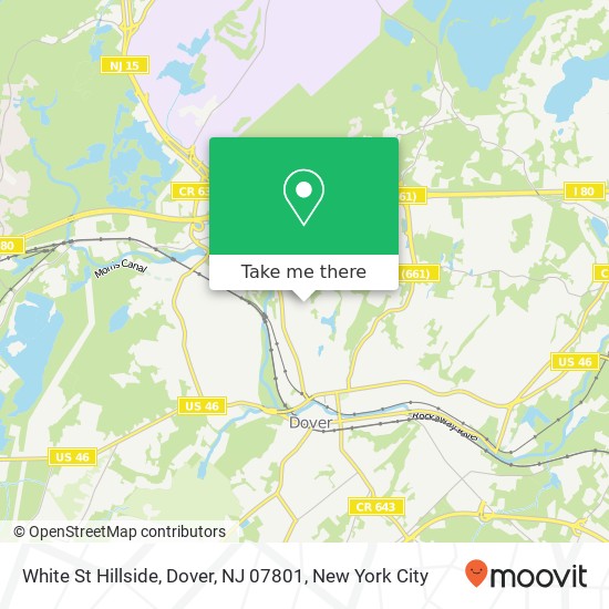 White St Hillside, Dover, NJ 07801 map