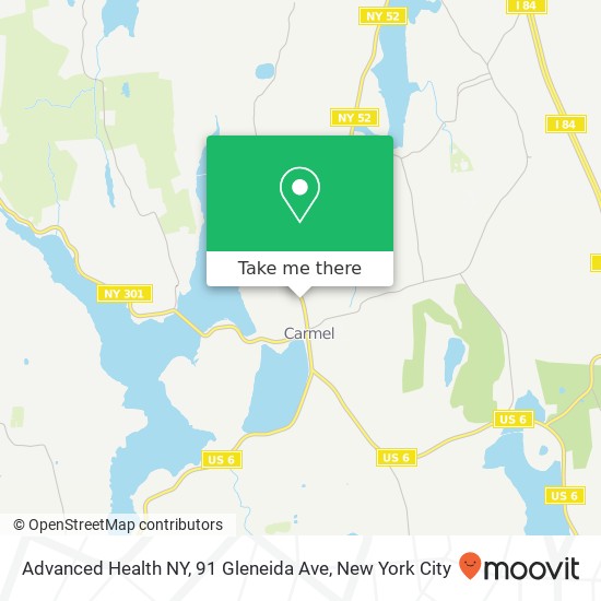 Advanced Health NY, 91 Gleneida Ave map