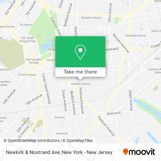 Newkirk & Nostrand Ave map