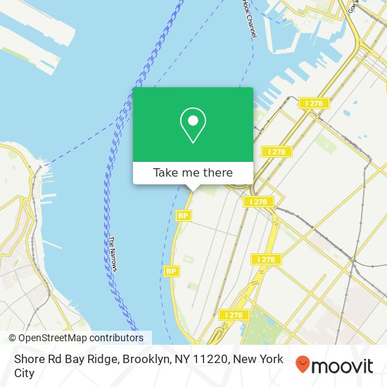 Shore Rd Bay Ridge, Brooklyn, NY 11220 map