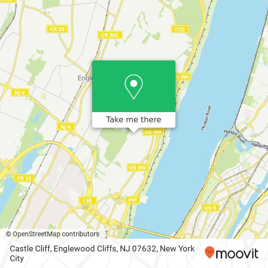 Mapa de Castle Cliff, Englewood Cliffs, NJ 07632