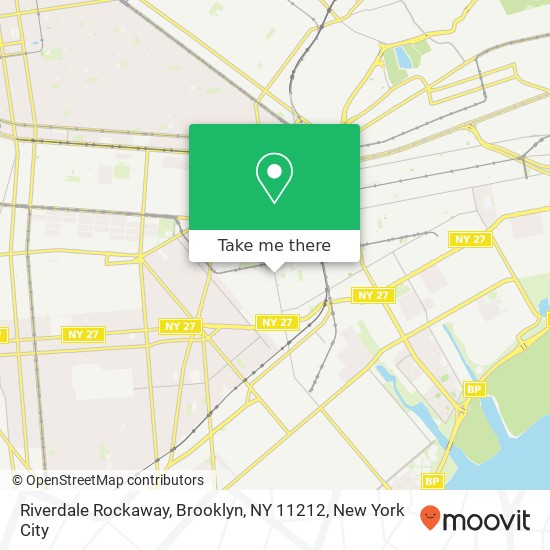 Mapa de Riverdale Rockaway, Brooklyn, NY 11212