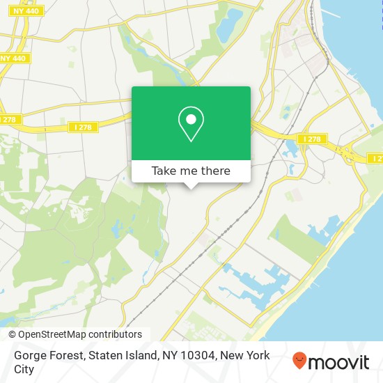 Mapa de Gorge Forest, Staten Island, NY 10304