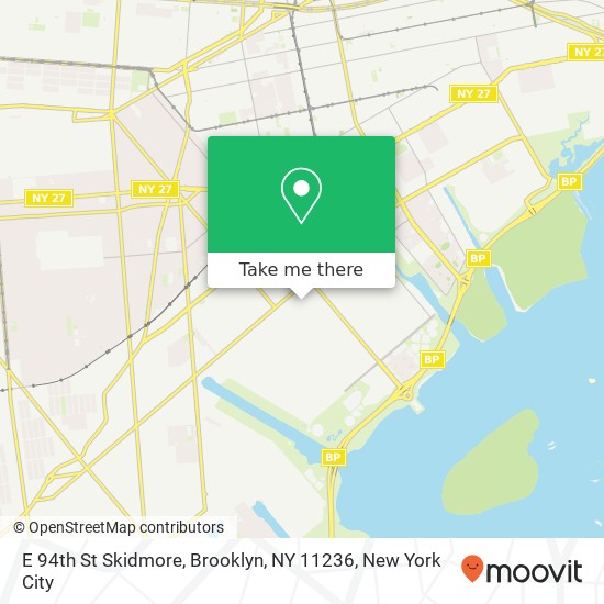 Mapa de E 94th St Skidmore, Brooklyn, NY 11236