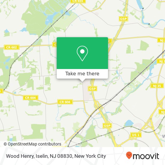 Wood Henry, Iselin, NJ 08830 map