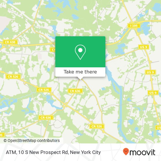 Mapa de ATM, 10 S New Prospect Rd