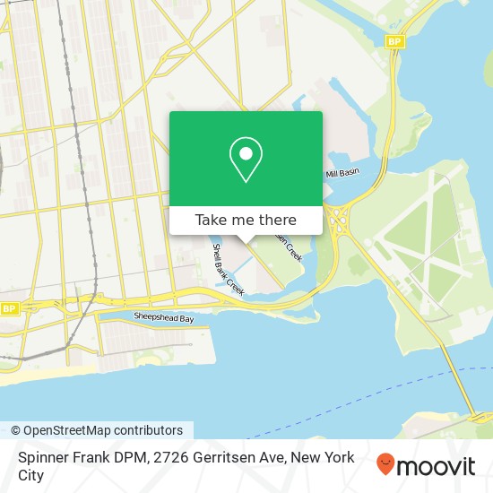 Spinner Frank DPM, 2726 Gerritsen Ave map