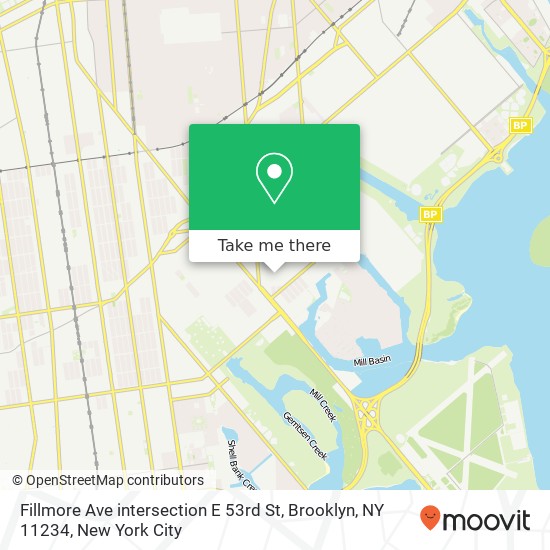 Mapa de Fillmore Ave intersection E 53rd St, Brooklyn, NY 11234