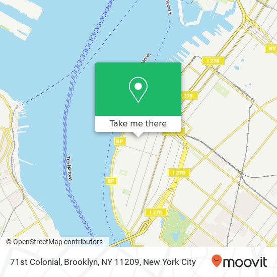 71st Colonial, Brooklyn, NY 11209 map