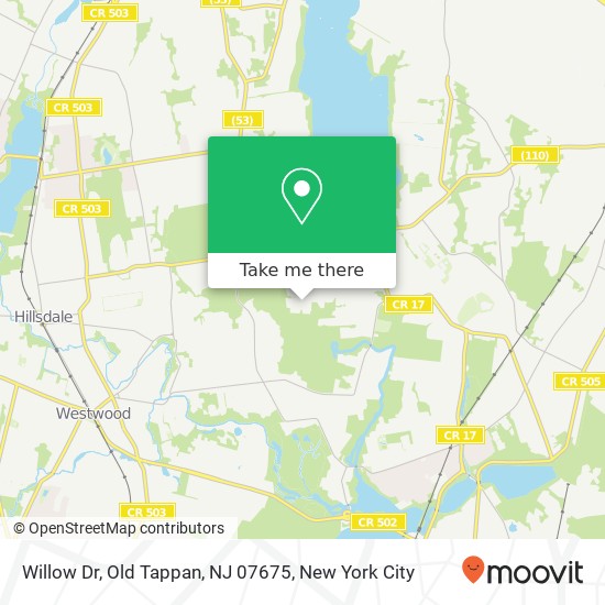 Willow Dr, Old Tappan, NJ 07675 map