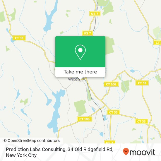 Mapa de Prediction Labs Consulting, 34 Old Ridgefield Rd