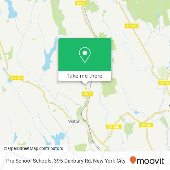 Mapa de Pre School Schools, 395 Danbury Rd