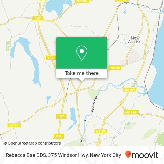 Mapa de Rebecca Bae DDS, 375 Windsor Hwy