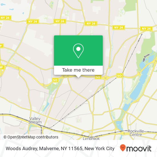 Woods Audrey, Malverne, NY 11565 map