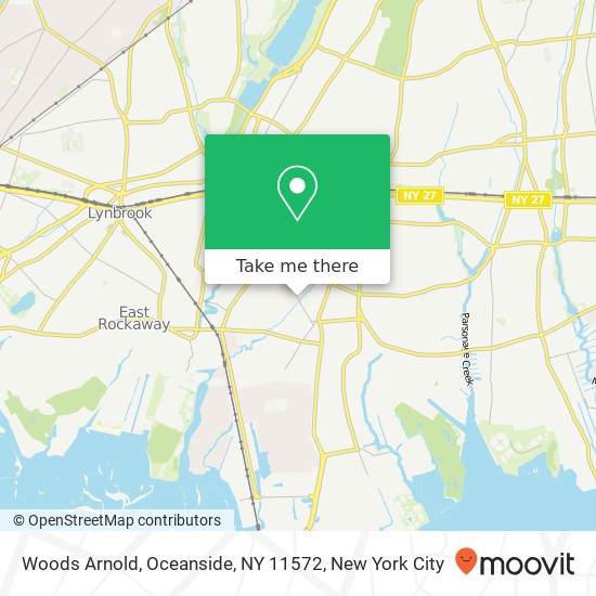 Mapa de Woods Arnold, Oceanside, NY 11572