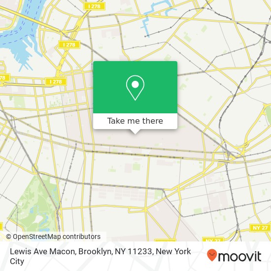 Lewis Ave Macon, Brooklyn, NY 11233 map