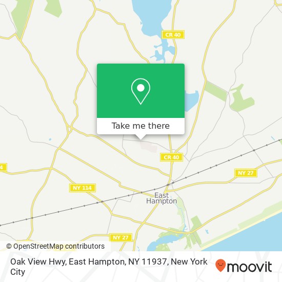 Oak View Hwy, East Hampton, NY 11937 map