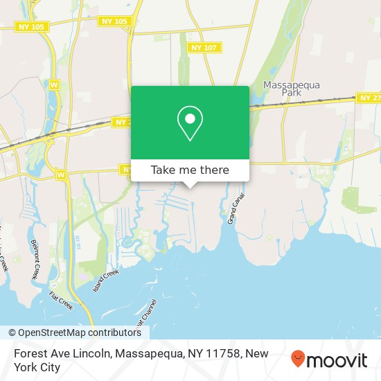 Forest Ave Lincoln, Massapequa, NY 11758 map