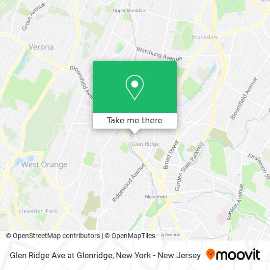 Mapa de Glen Ridge Ave at Glenridge