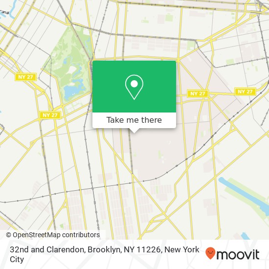 Mapa de 32nd and Clarendon, Brooklyn, NY 11226