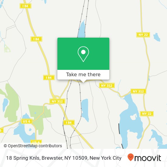 Mapa de 18 Spring Knls, Brewster, NY 10509