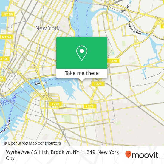 Wythe Ave / S 11th, Brooklyn, NY 11249 map
