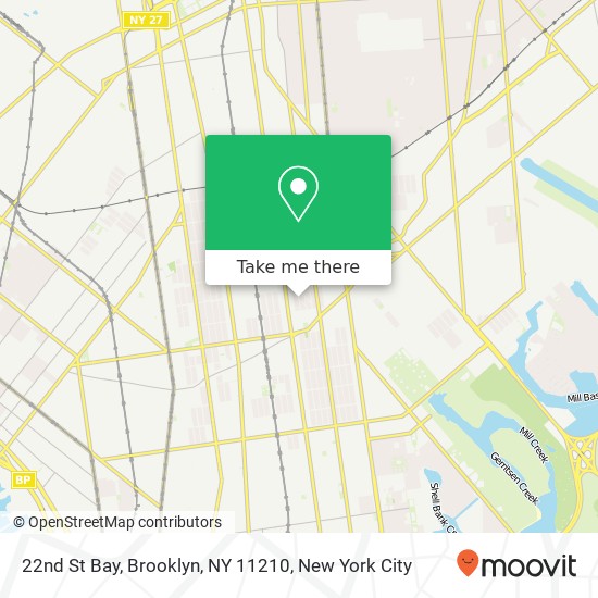Mapa de 22nd St Bay, Brooklyn, NY 11210