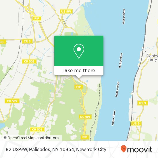 Mapa de 82 US-9W, Palisades, NY 10964