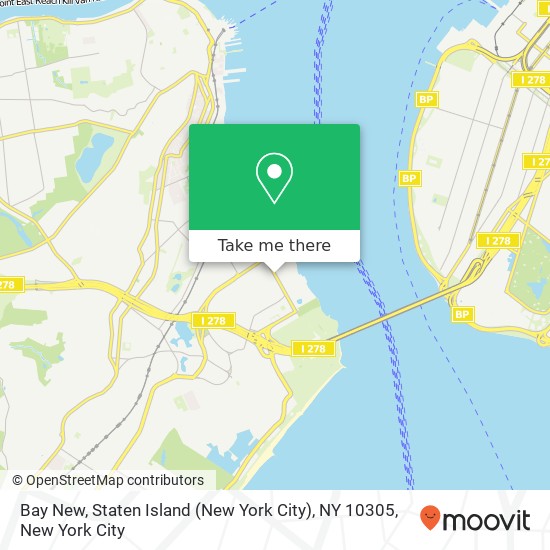 Bay New, Staten Island (New York City), NY 10305 map