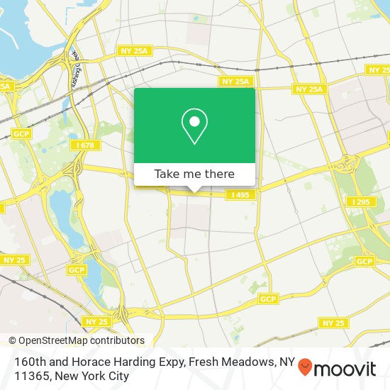 160th and Horace Harding Expy, Fresh Meadows, NY 11365 map