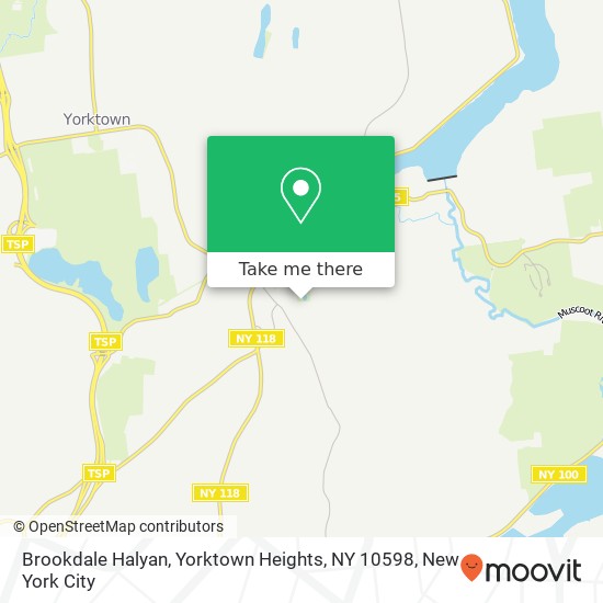 Mapa de Brookdale Halyan, Yorktown Heights, NY 10598
