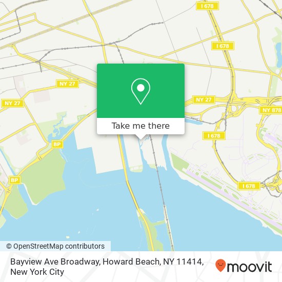 Bayview Ave Broadway, Howard Beach, NY 11414 map