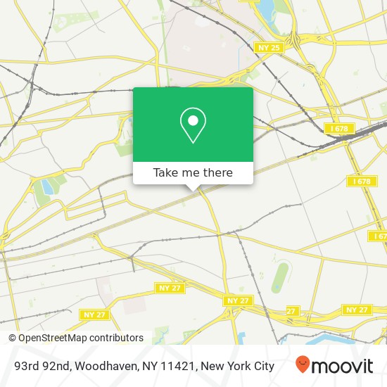 93rd 92nd, Woodhaven, NY 11421 map