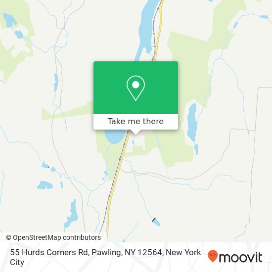 Mapa de 55 Hurds Corners Rd, Pawling, NY 12564
