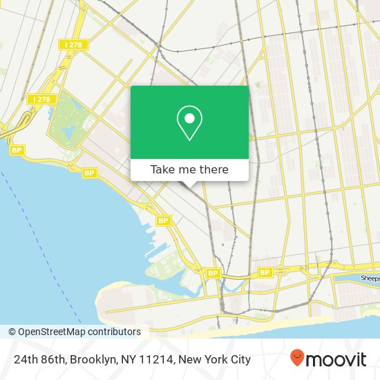 24th 86th, Brooklyn, NY 11214 map