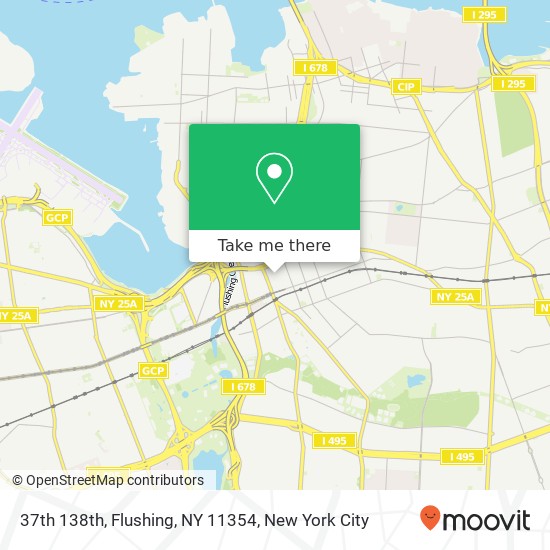 Mapa de 37th 138th, Flushing, NY 11354