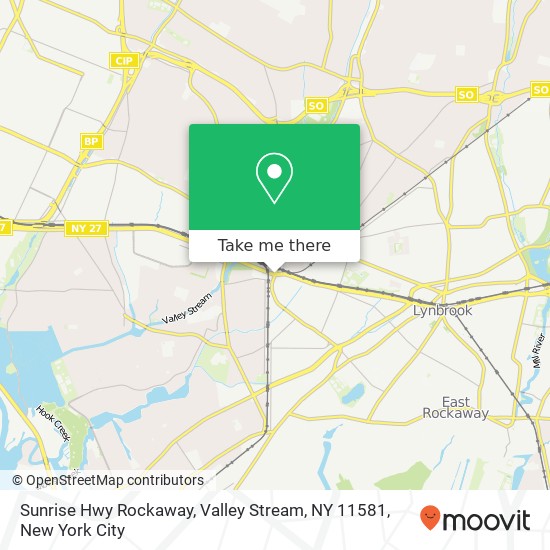 Sunrise Hwy Rockaway, Valley Stream, NY 11581 map