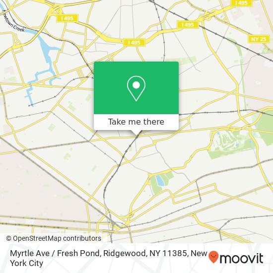 Myrtle Ave / Fresh Pond, Ridgewood, NY 11385 map