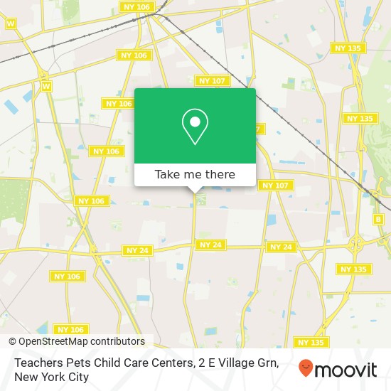 Teachers Pets Child Care Centers, 2 E Village Grn map